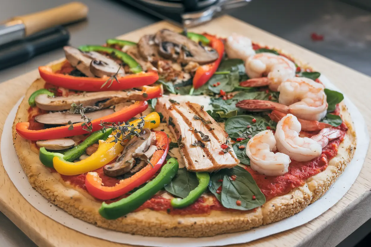 Customizing Costco Cauliflower Crust Pizza