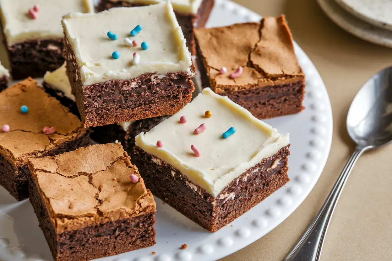 frost brownies